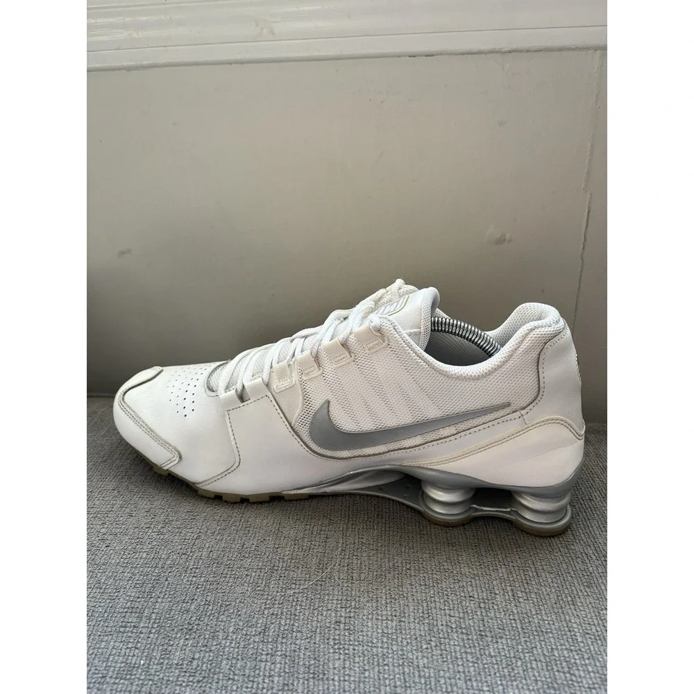 Nike Shox Avenue White Silver 833584-100 Running Shoes‎ Sneakers